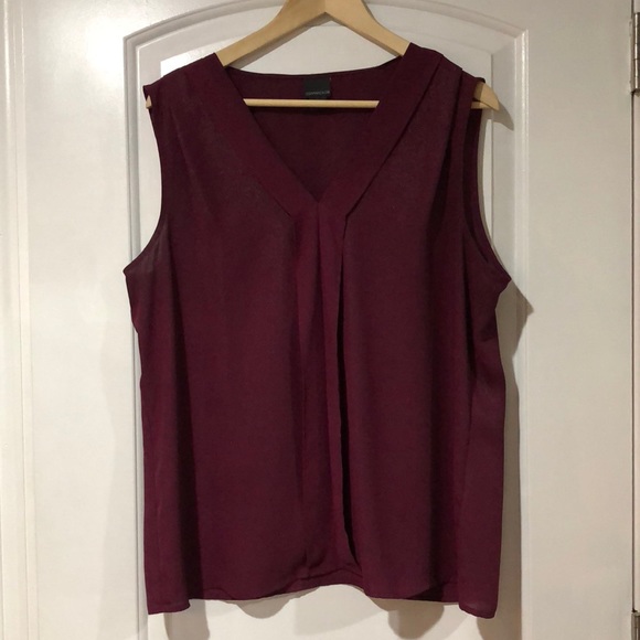 Covington Tops - Burgundy blouse